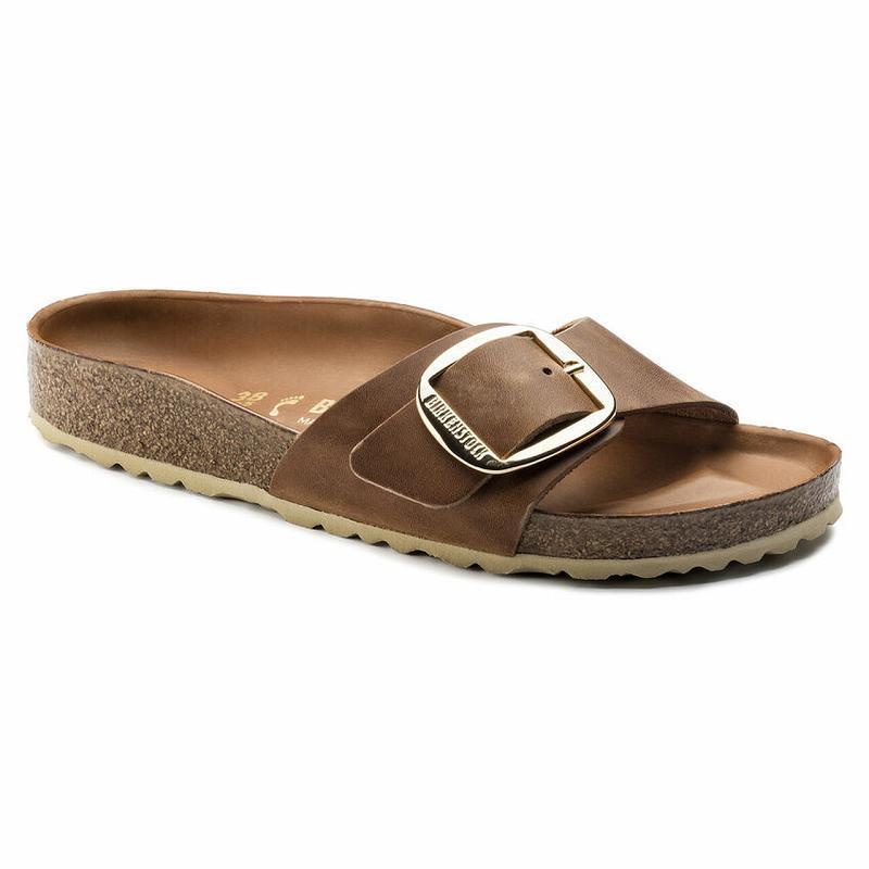 Madrid Birkenstock Big Prackou Oiled Kozene Damske Hnede | SK 127HAP